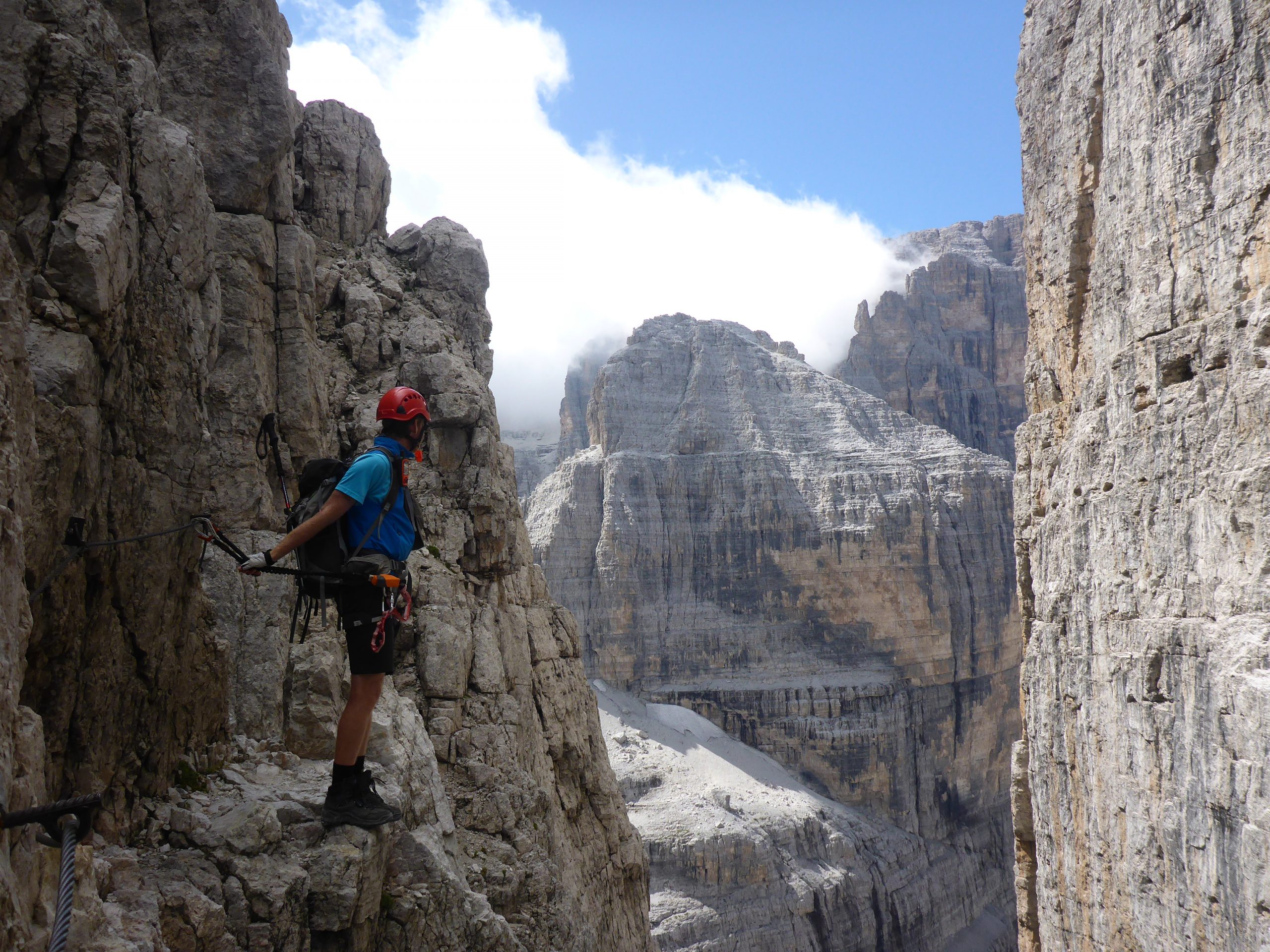 Via ferrata dolomites hut to hut